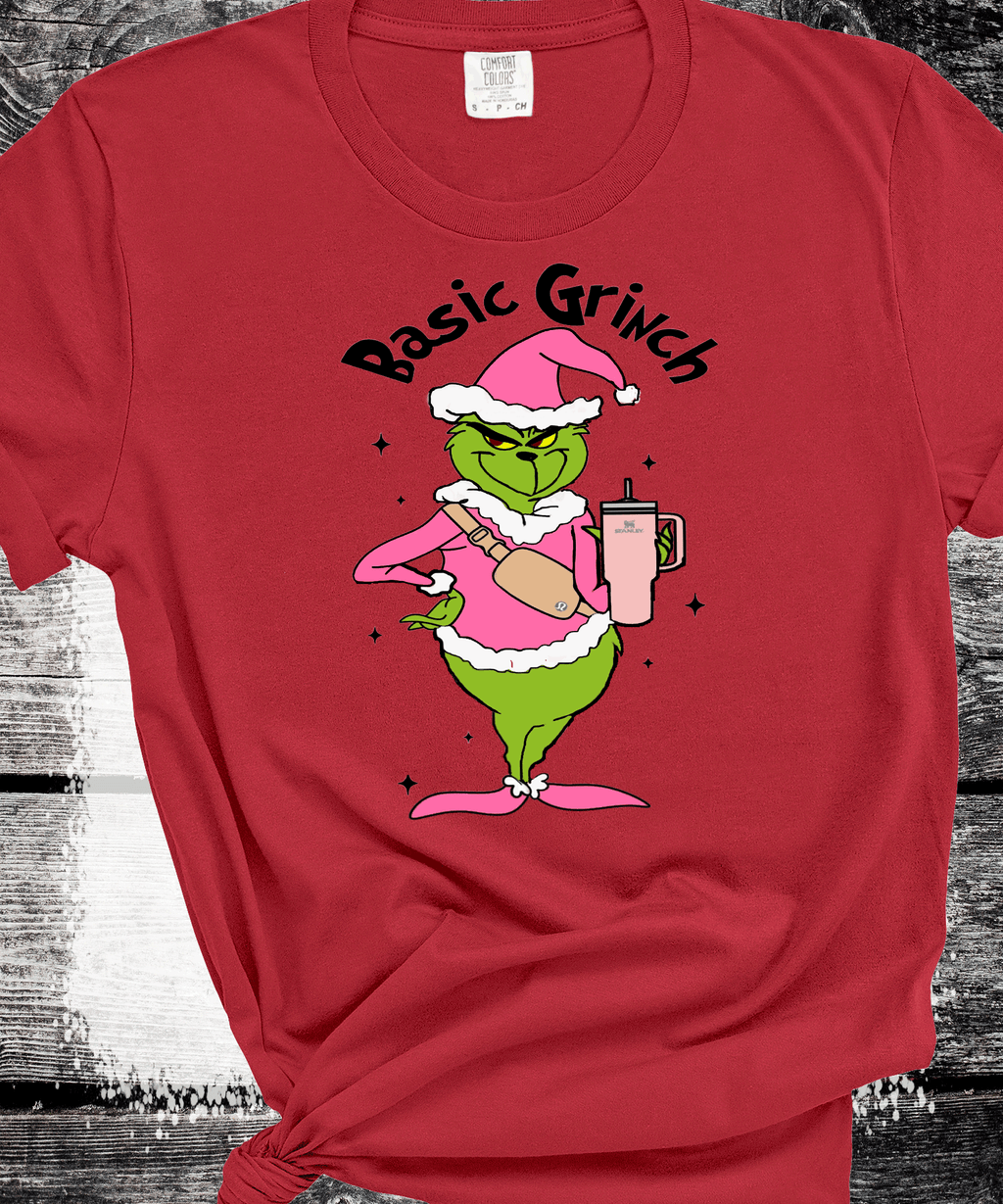 A Blessed Texas Mess Boutique Basic Grinch Scrouge Pink Christmas Classic Christmas Family Movie Shirts… — apparel & accessories category context