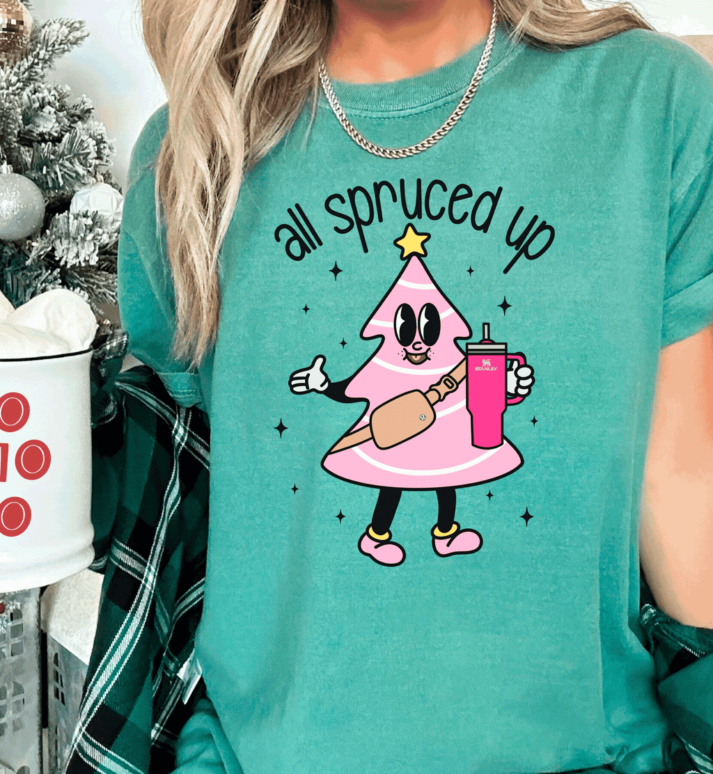 A Blessed Texas Mess Boutique all spruced up Pink Christmas Little Debbies Christmas Shirts Sweatshirts… — main product shot