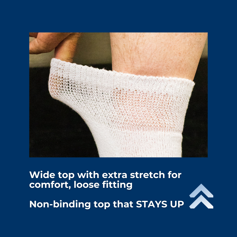 DSC Men's Cotton Diabetic Ankle Socks (6 Pair) — product on model