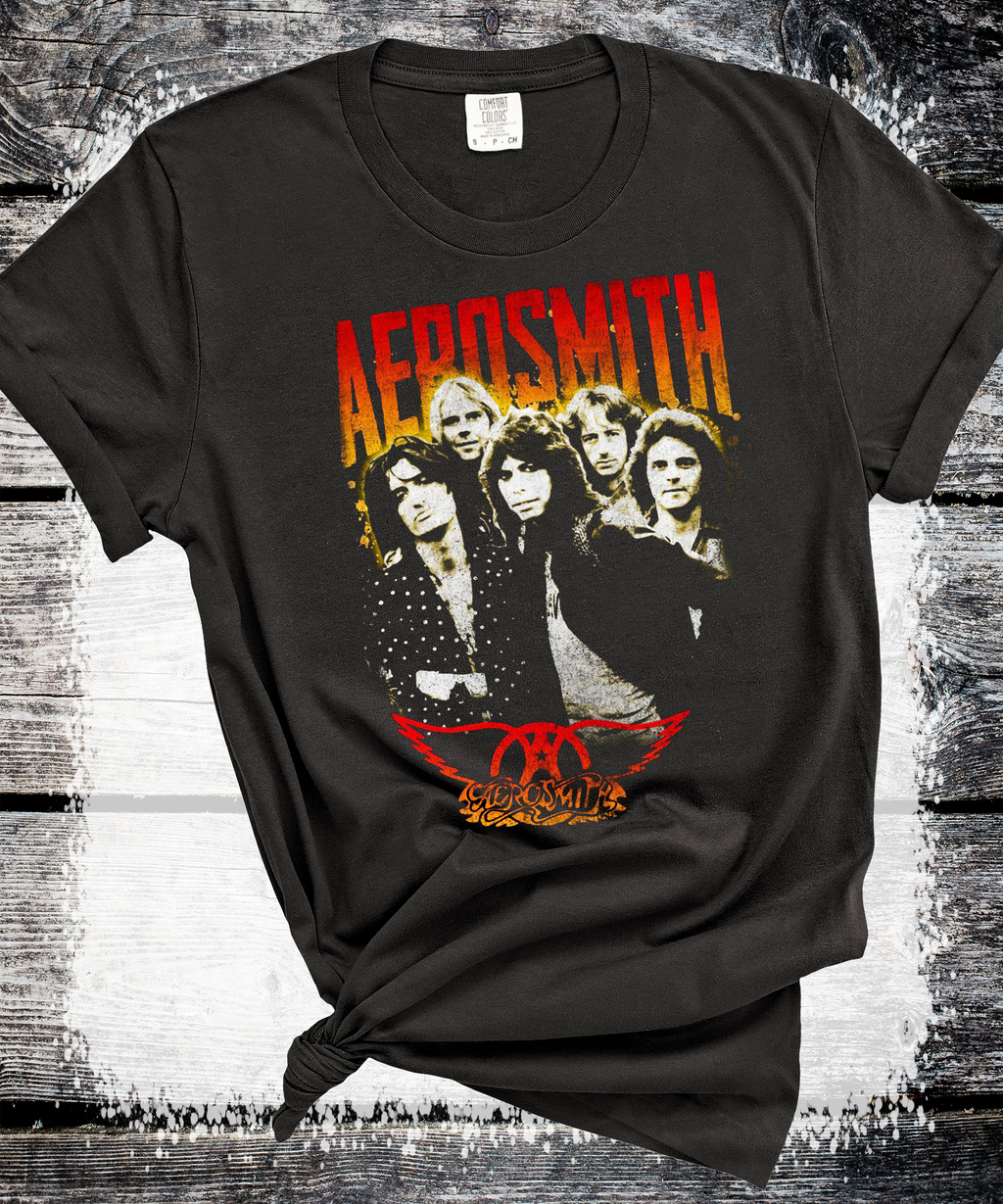A Blessed Texas Mess Boutique Aerosmith Retro Classic Rock vintage band Sweatshirts, rock tshirt, band tee,… — main product shot