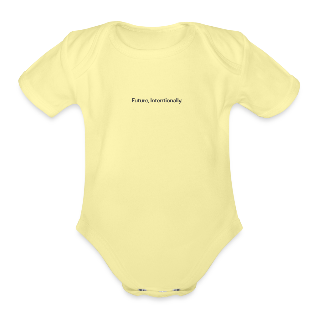 WONENA Future Intentionally Organic Short Sleeve Baby Bodysuit — side view