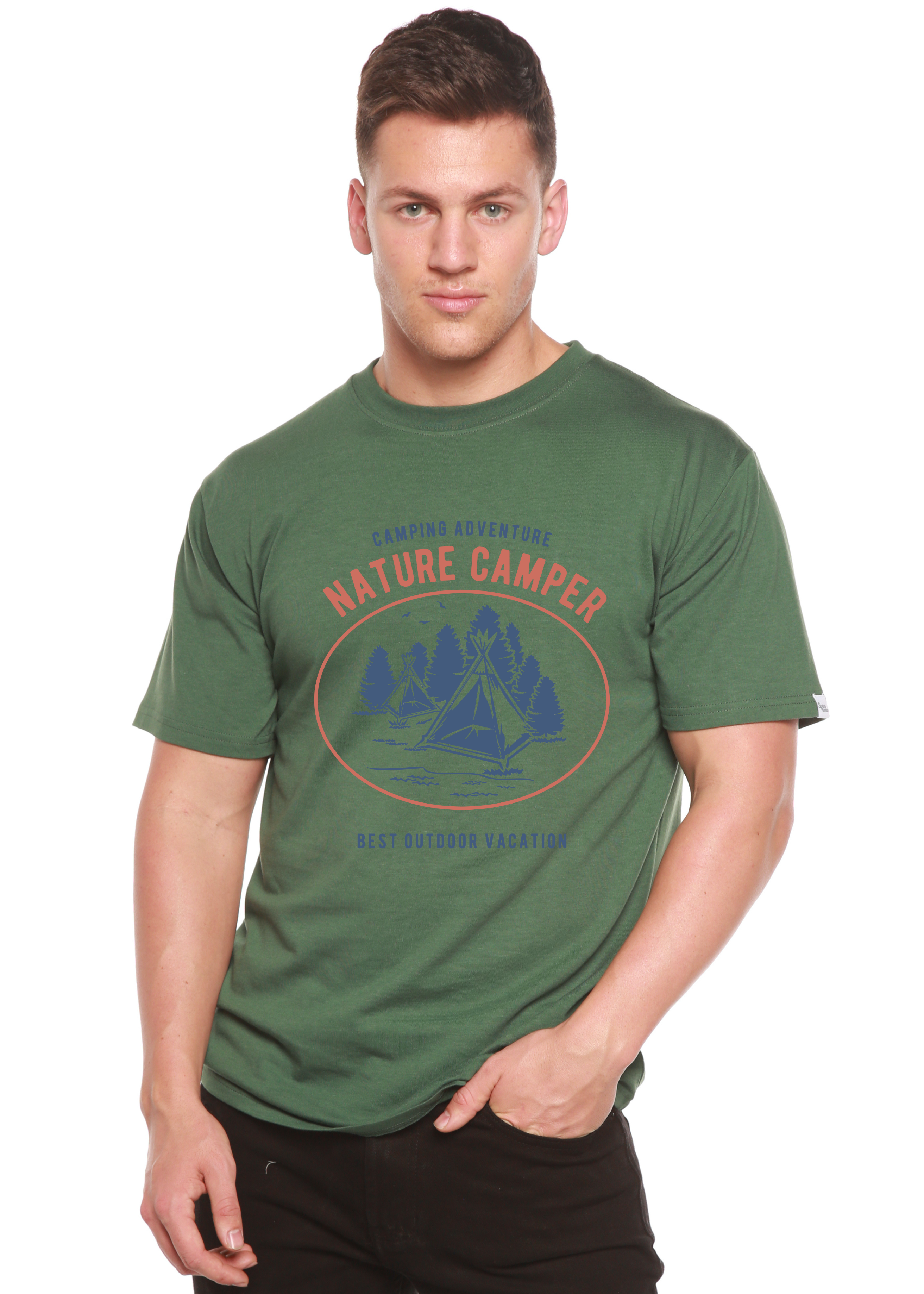 Spun Bamboo Nature Camper Spun Bamboo® Men's Bamboo Viscose/Organic Cotton Short Sleeve Graphic T-Shirt — side view