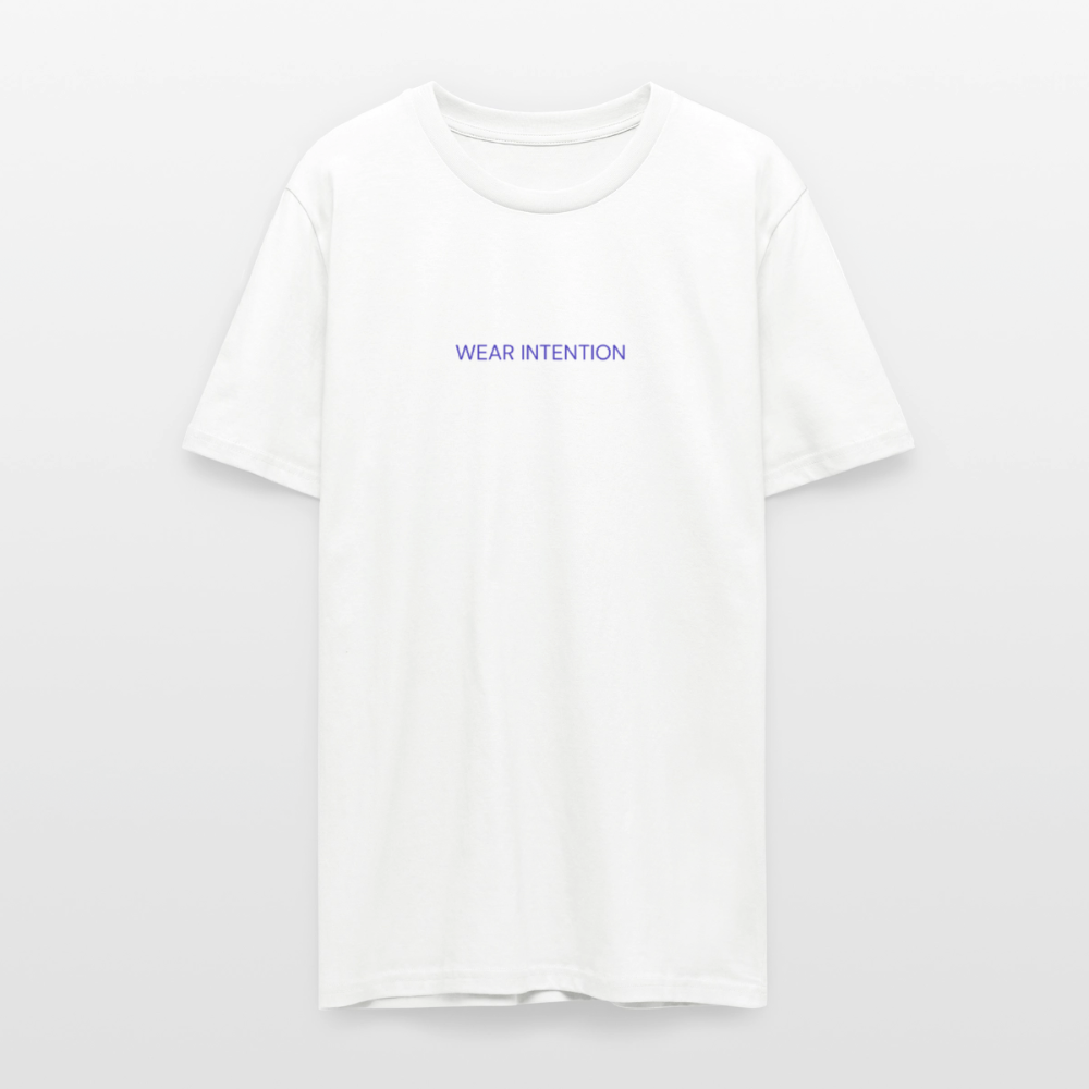 WONENA Wear Intention Unisex Organic Cotton Tee — detail close-up