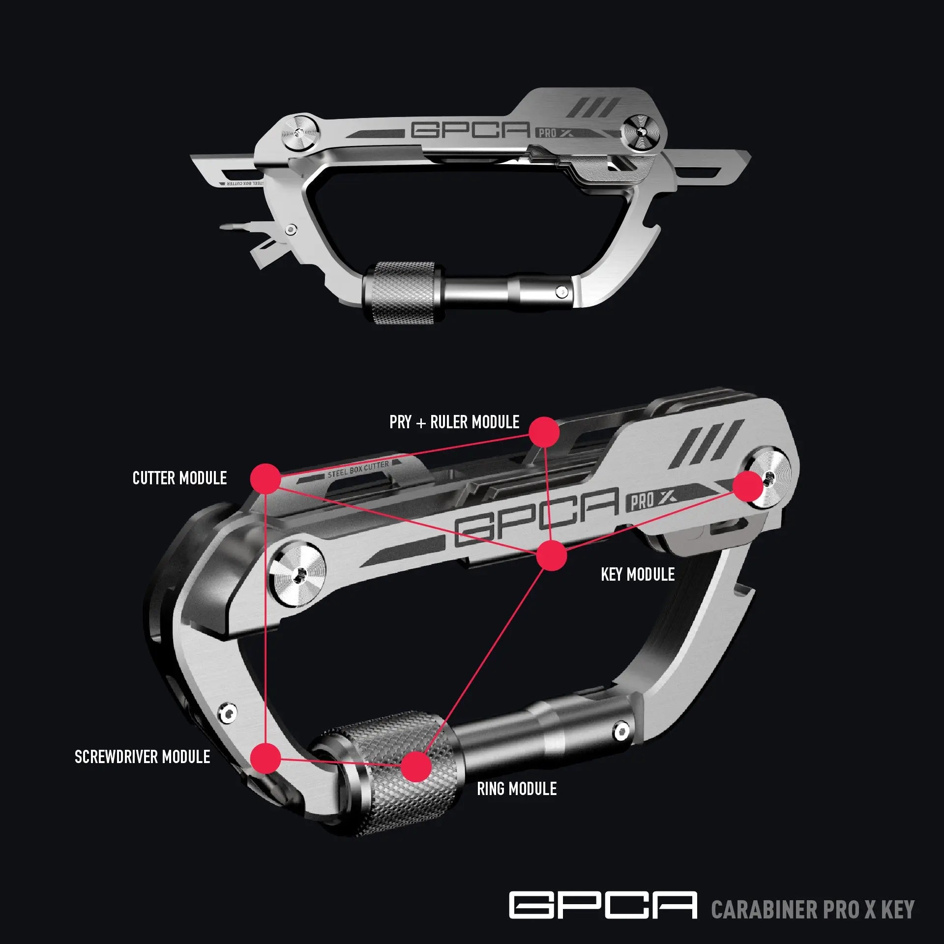 GPCA GPCA Carabiner PRO X KEY — detail close-up