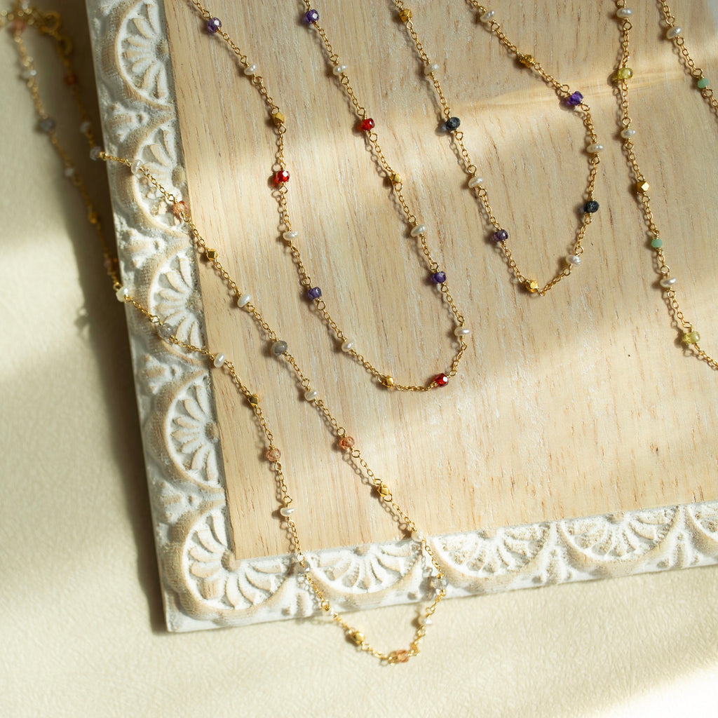 PARKEN JEWELRY Gemstone Martini Chains — main product shot
