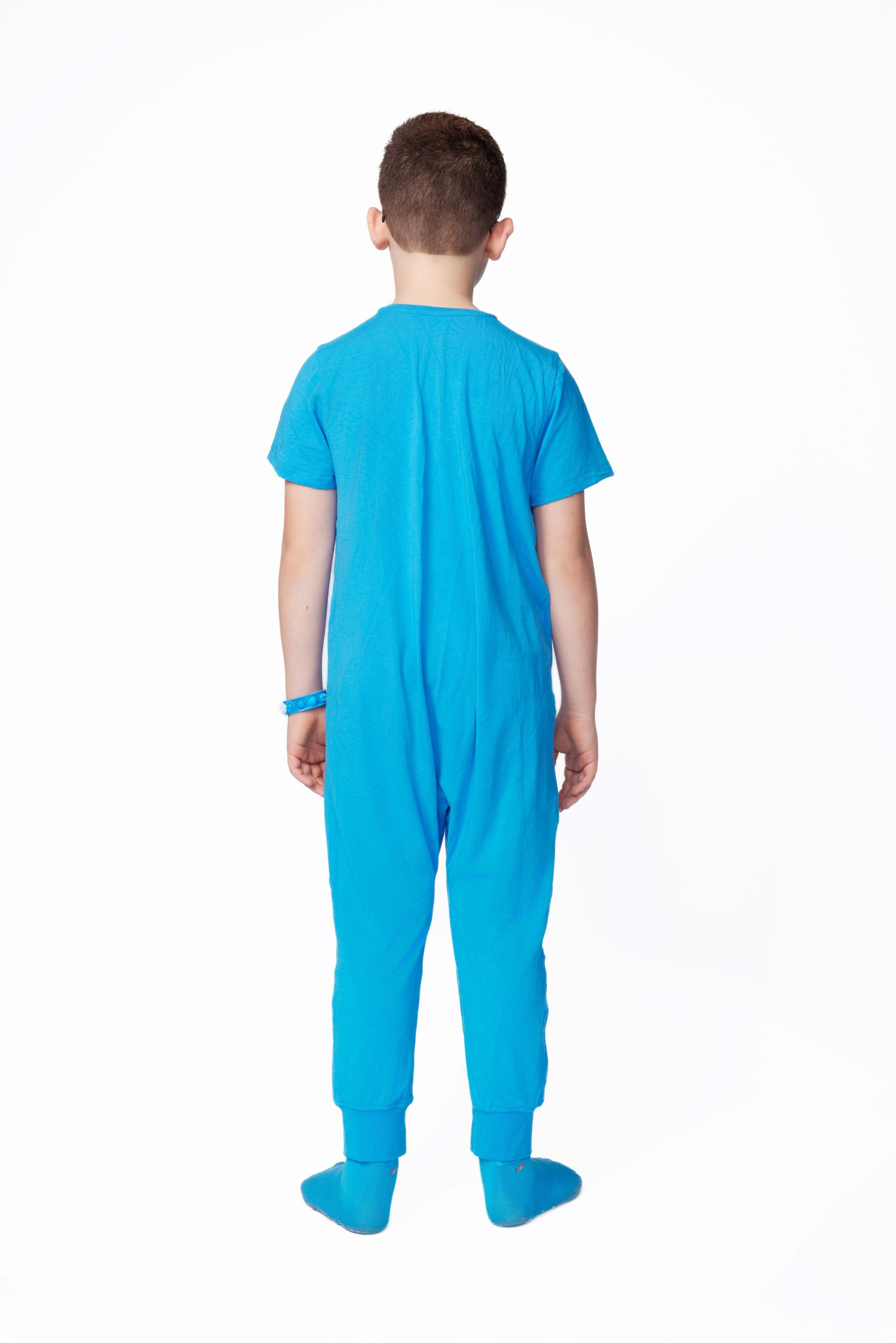 ParkerandTalia Ultimate Comfort Playsuit- BLUE — alternative angle