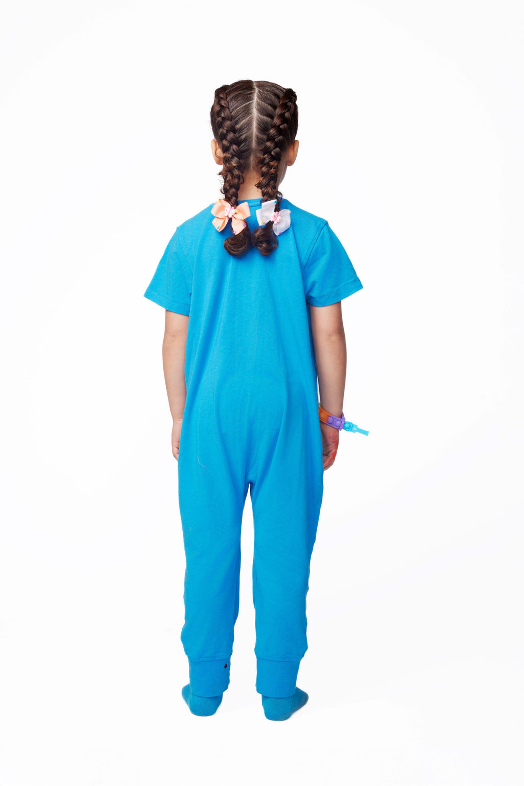 ParkerandTalia Ultimate Comfort Playsuit- BLUE — detail close-up
