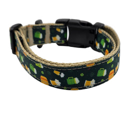Rewarding Rover LLC Beer Lover Dog Collar – 1” Wide – Fits 13” to 20” Necks