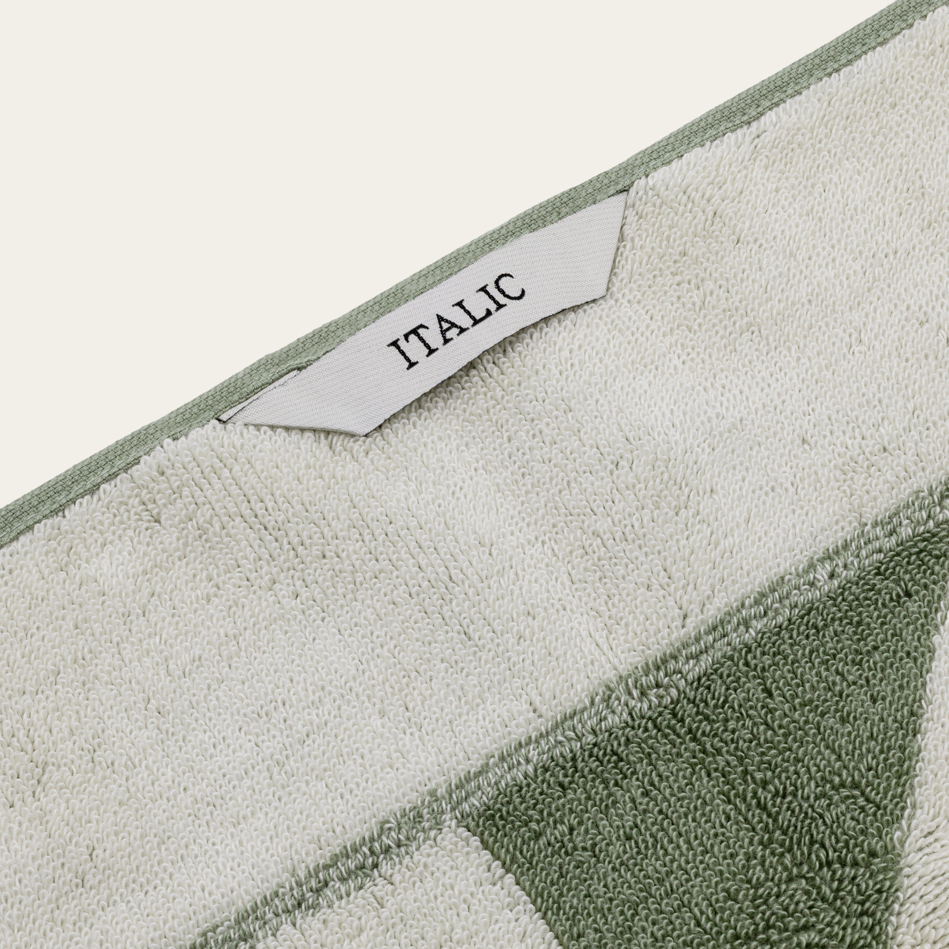 Italic Umbra Beach Towel — side view