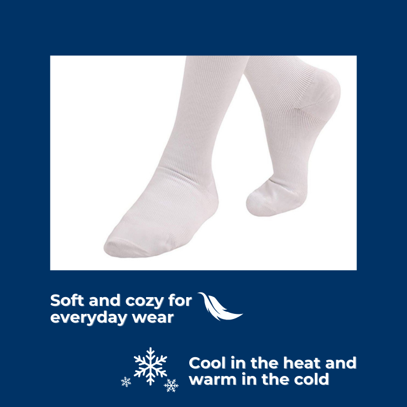 DSC Men's Over The Calf Compression Stocking Socks (1 Pair) — product on model