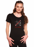 Spun Bamboo Maybe Tomorrow Women's Bamboo Sleeve Scoop Neck Graphic T-Shirt — main product shot