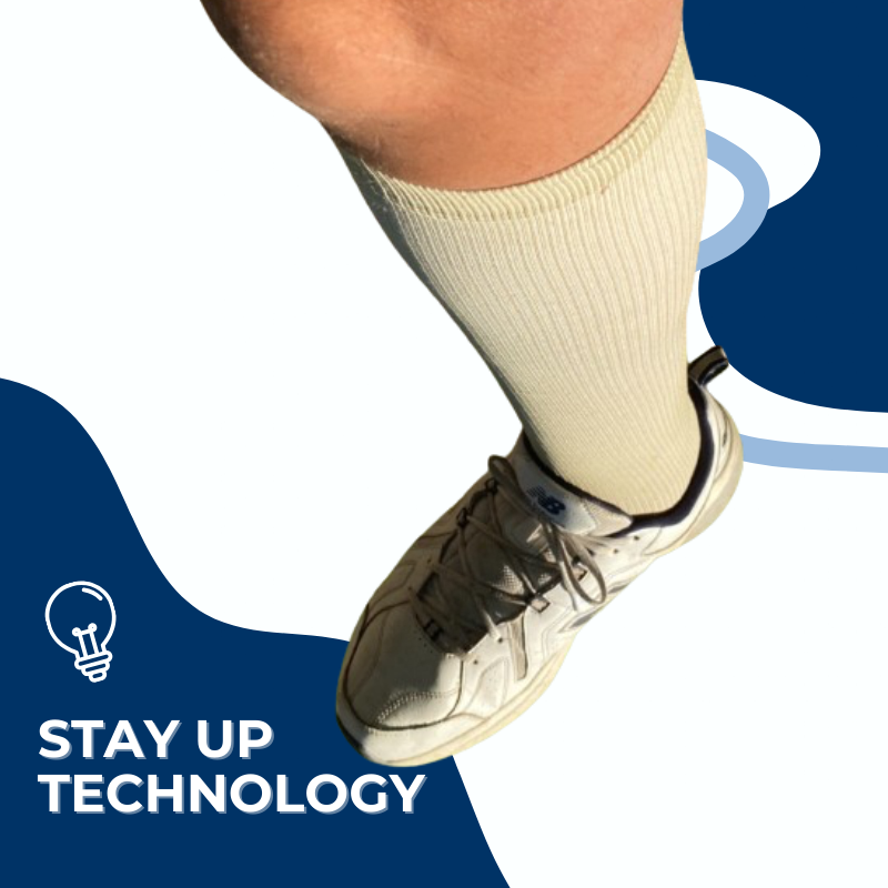 DSC Men's Over The Calf Compression Stocking Socks (1 Pair) — flat-lay composition