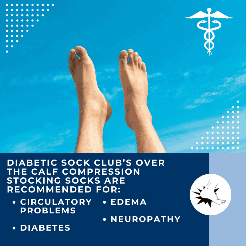 DSC Men's Over The Calf Compression Stocking Socks (1 Pair) — main product shot