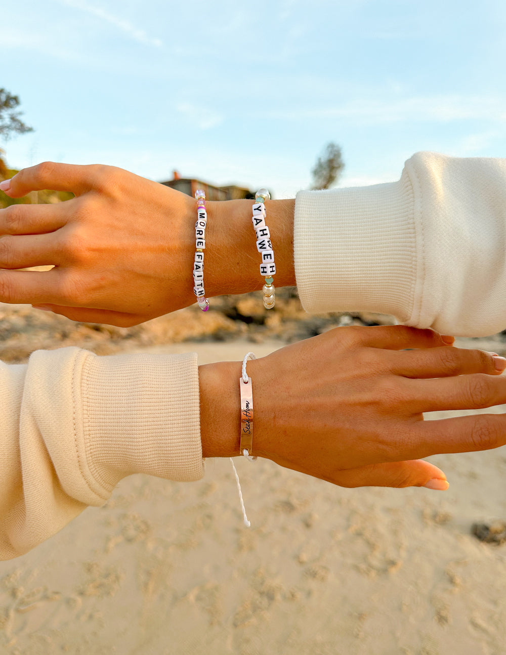 Elevated Faith Seek Him Bracelet — lifestyle context