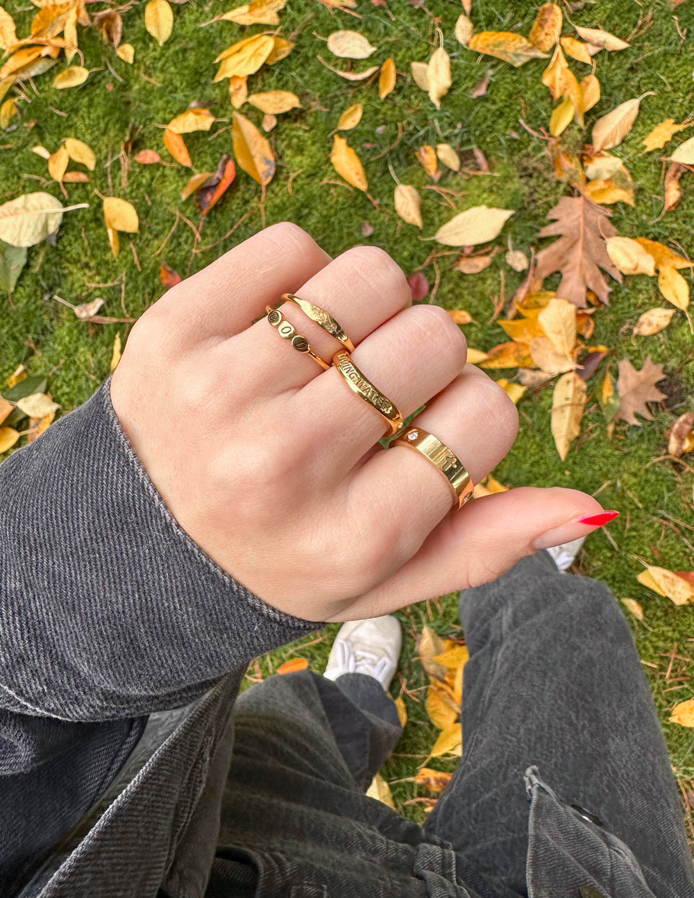 Elevated Faith Living Water Ring — lifestyle context