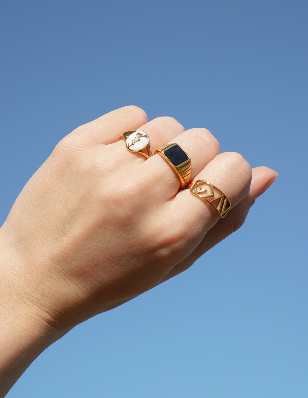 Elevated Faith Onyx Signet Ring — lifestyle context