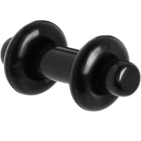 8G Black Acrylic Plug