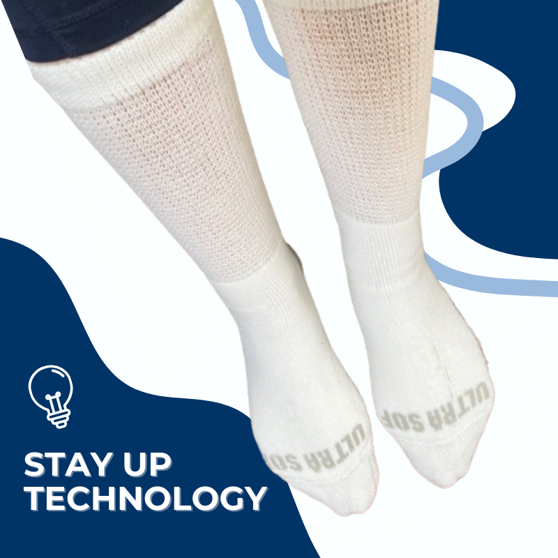 DSC Men's Ultra-Soft Upper Calf Diabetic Socks (4 Pair) — lifestyle context