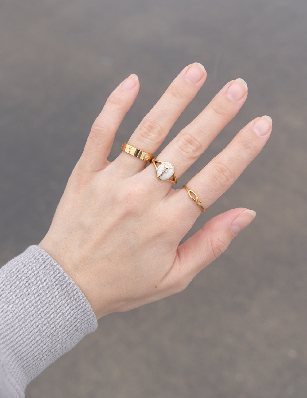 Elevated Faith Eternity Gem Ring — lifestyle worn / used context