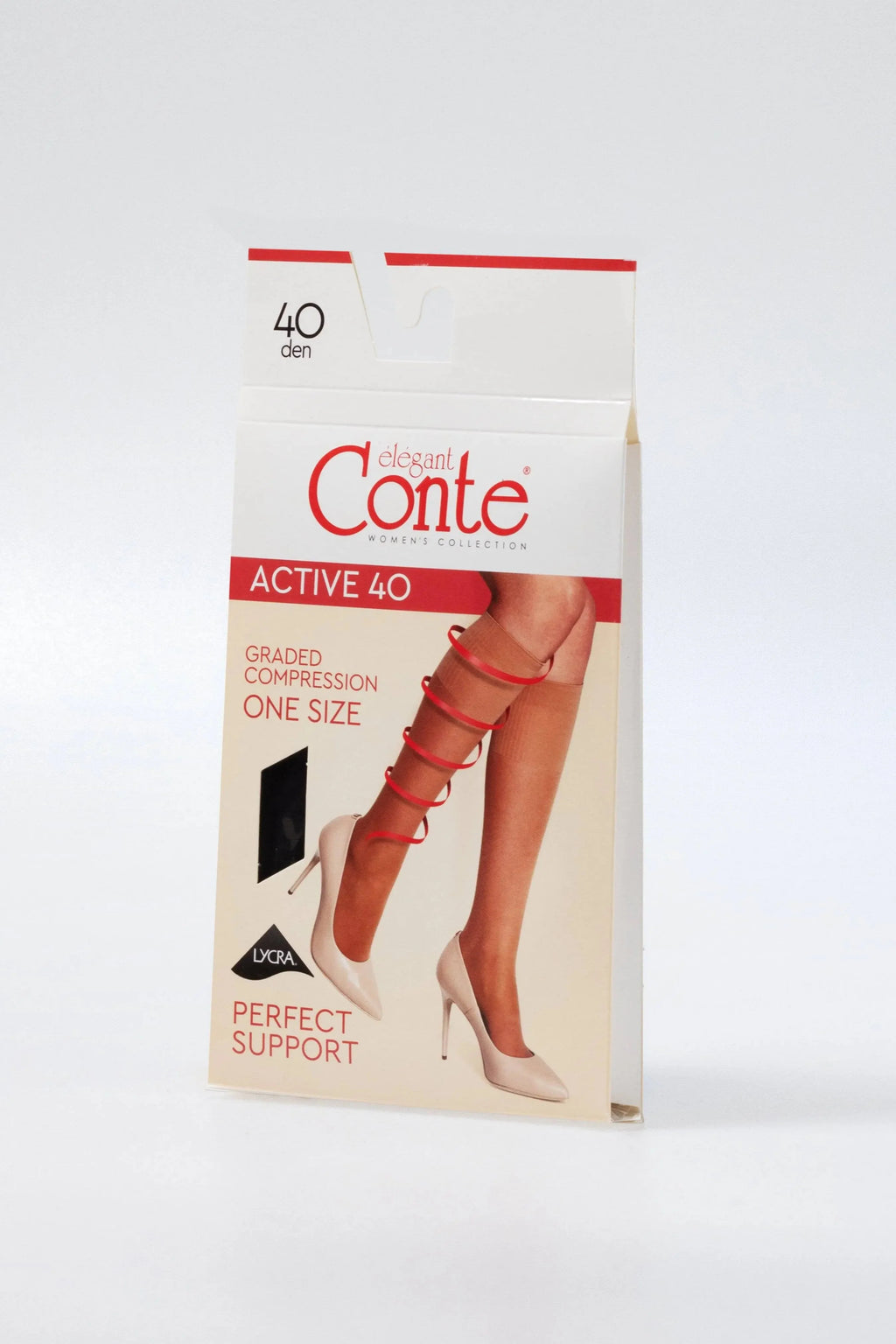 TheRanok.com Knee Highs Conte Active 40 Den (1 pair) — size reference