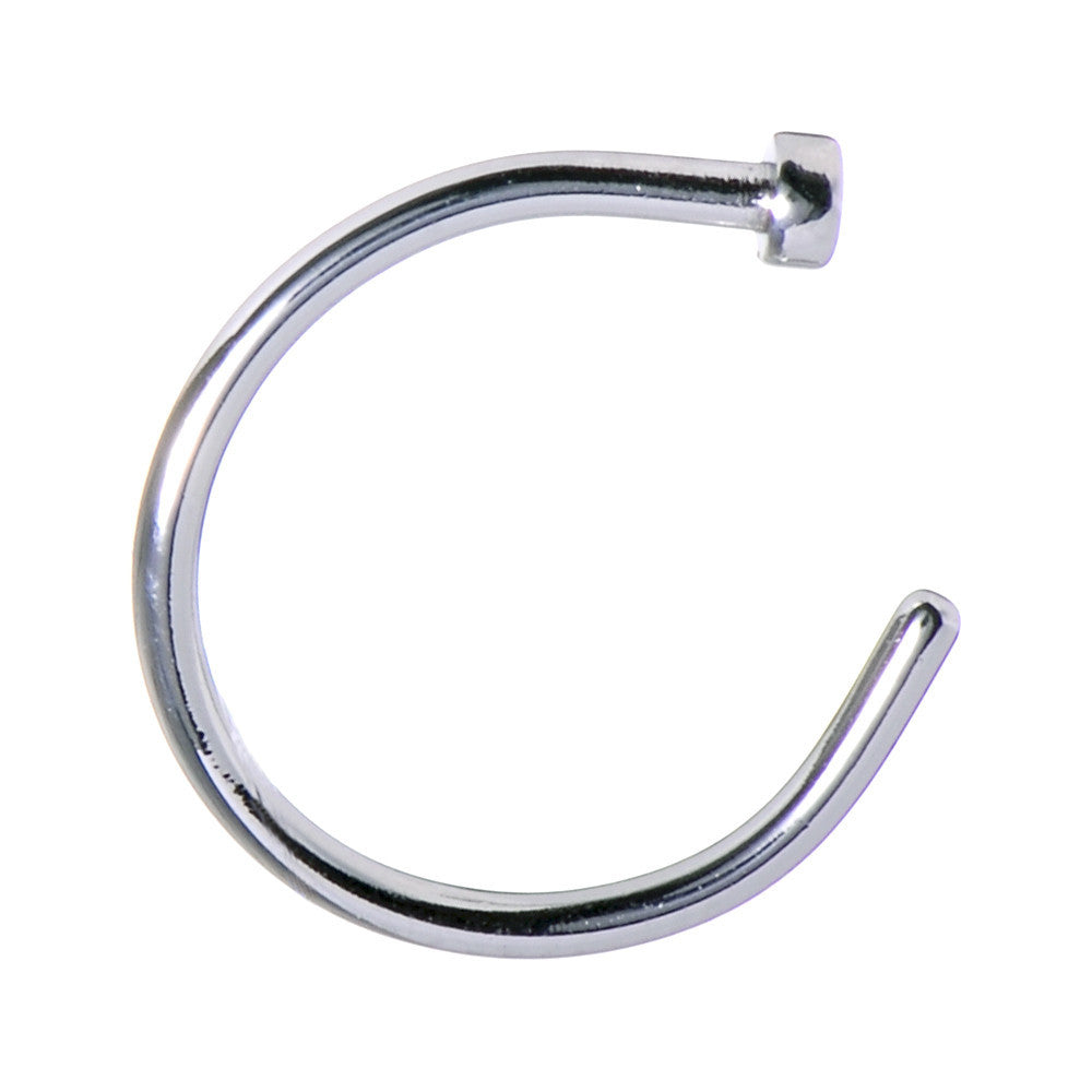 BodyCandy 18G 5/16 Stainless Steel Nose Hoop — color detail