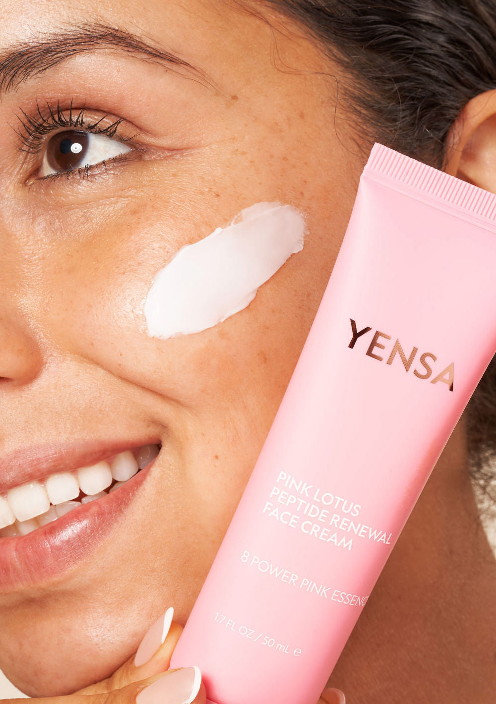 YENSA Pink Lotus Peptide Renewal Face Cream — BC Complex peptide formula breakdown