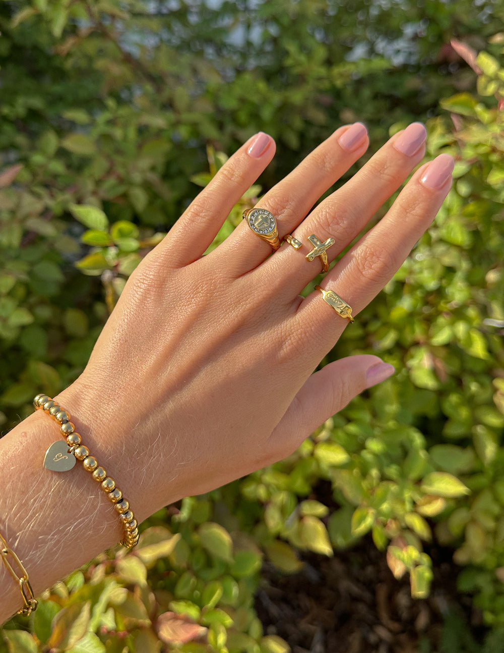 Elevated Faith Kingdom Signet Ring — size reference