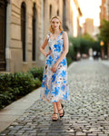 KADOU BOUTIQUE Casual Sleeveless Floral Maxi Dress — main product shot