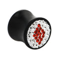 BodyCandy 1/2 Crystal Red Diamond Saddle Plug — main product shot