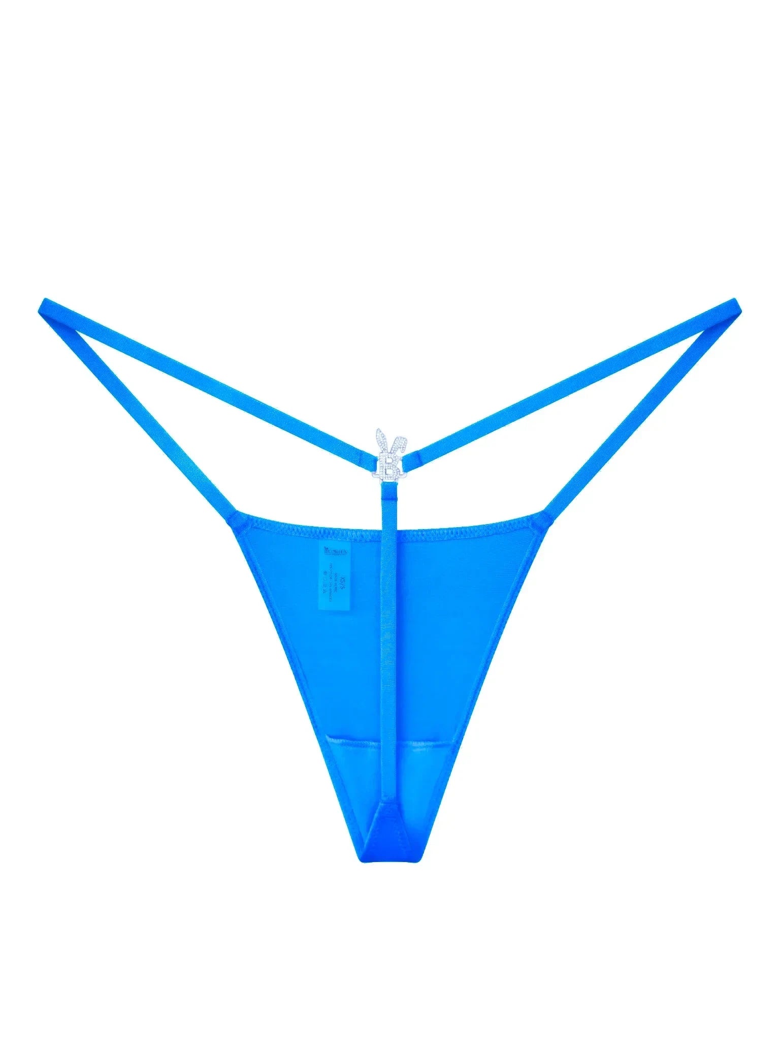 BUNNIES ROOM ICED OUT G-STRING IN OCEAN BLUE — main product shot