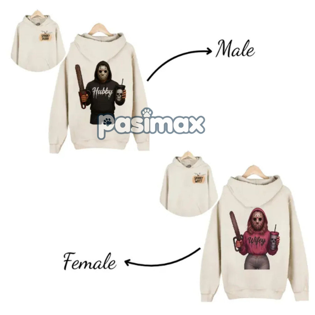 Pasimax Wifey & Hubby Jason Hoodie — detail close-up