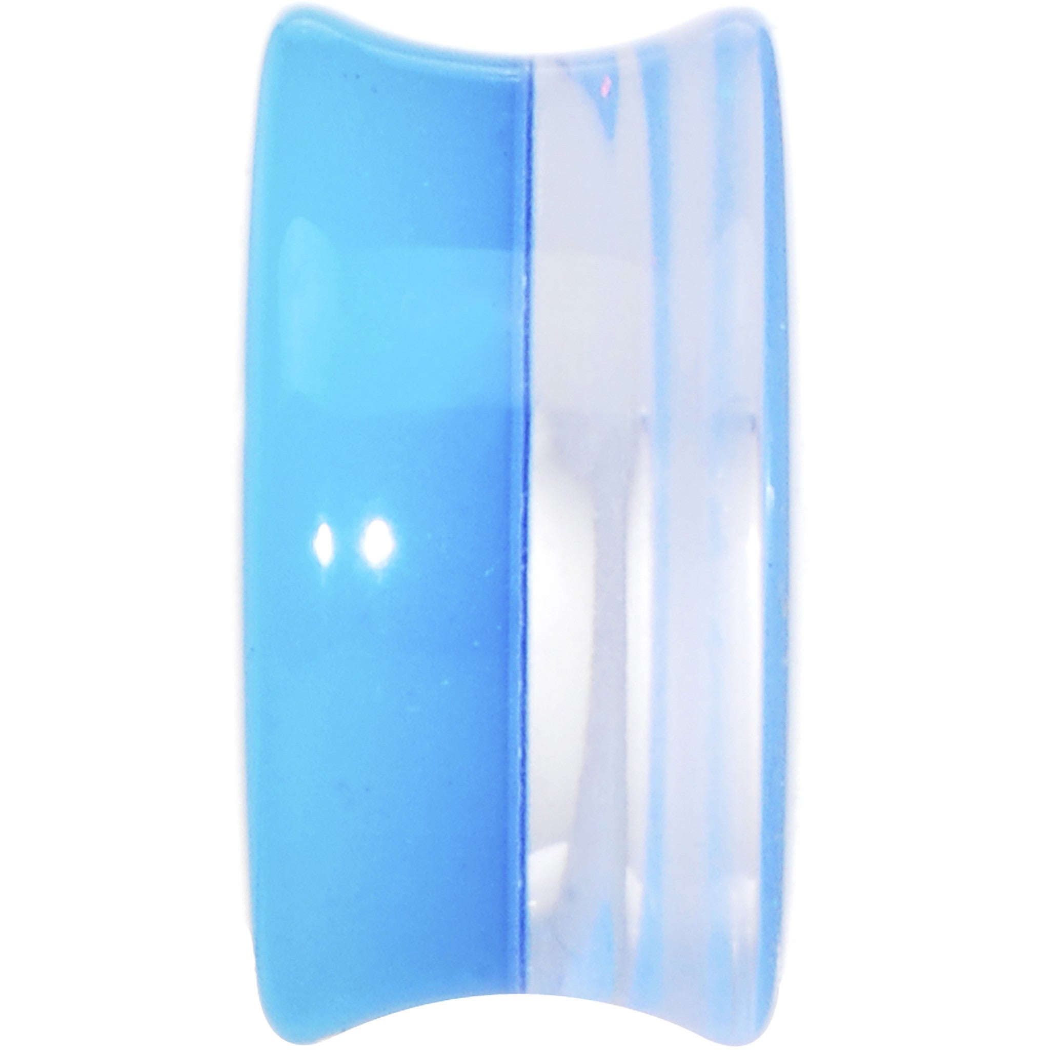 BodyCandy 18mm Blue Neon Glitter Saddle Plug — lifestyle context