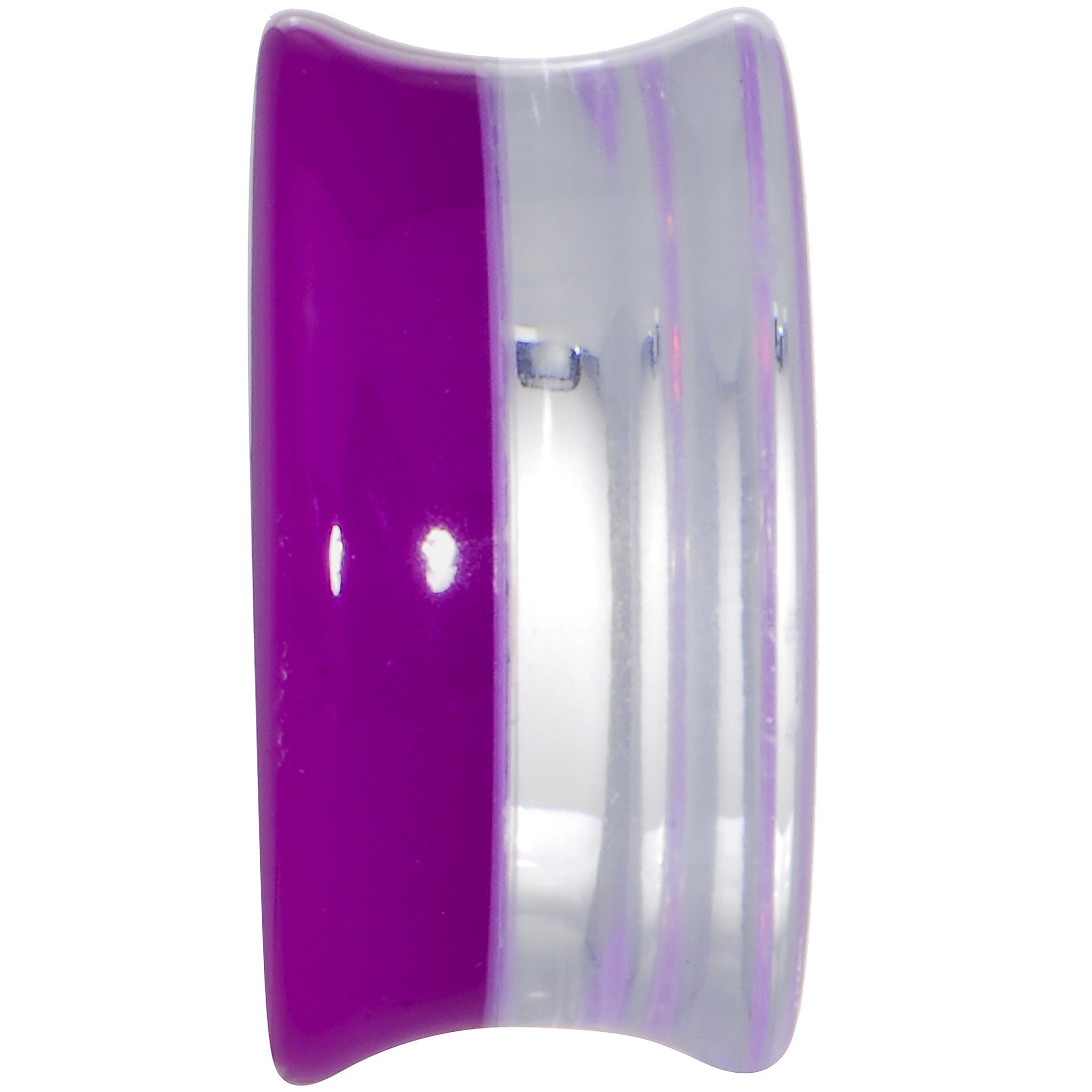 BodyCandy 18mm Purple Neon Glitter Saddle Plug — lifestyle context
