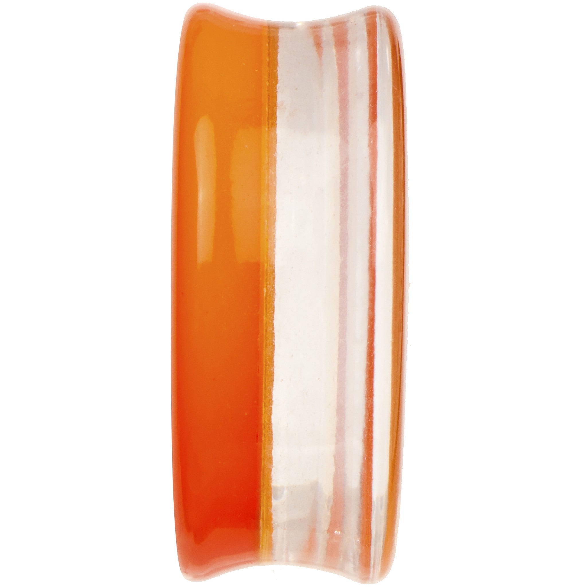 BodyCandy 26mm Orange Neon Glitter Saddle Plug — lifestyle context