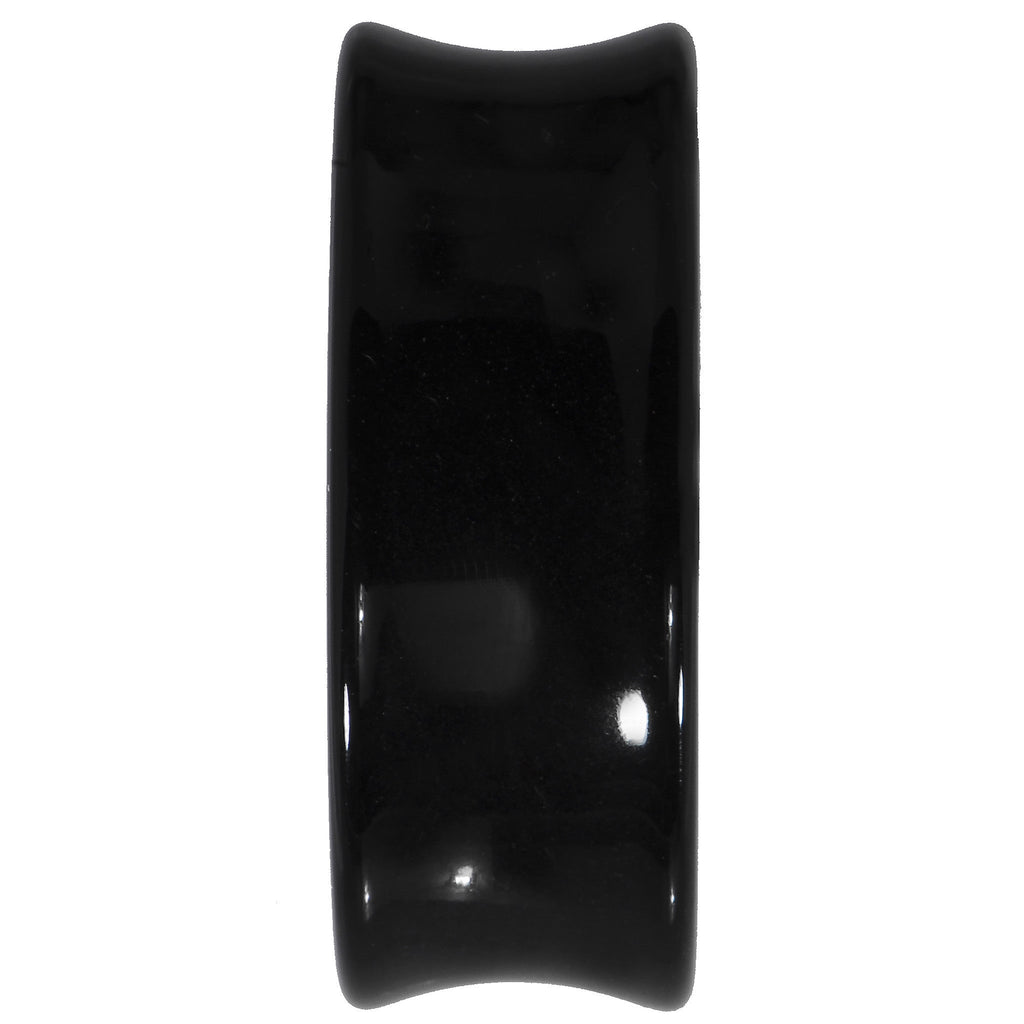 BodyCandy 26mm Black Acrylic Hollow Butterfly Saddle Plug — lifestyle context