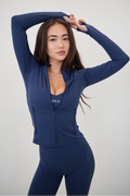 KIMITH BRAND I Live in Luxury Navy Blue Perfect Fit Jacket — main product shot