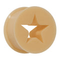 BodyCandy 5/8 Flesh Star Silicone Flexible Tunnel — main product shot