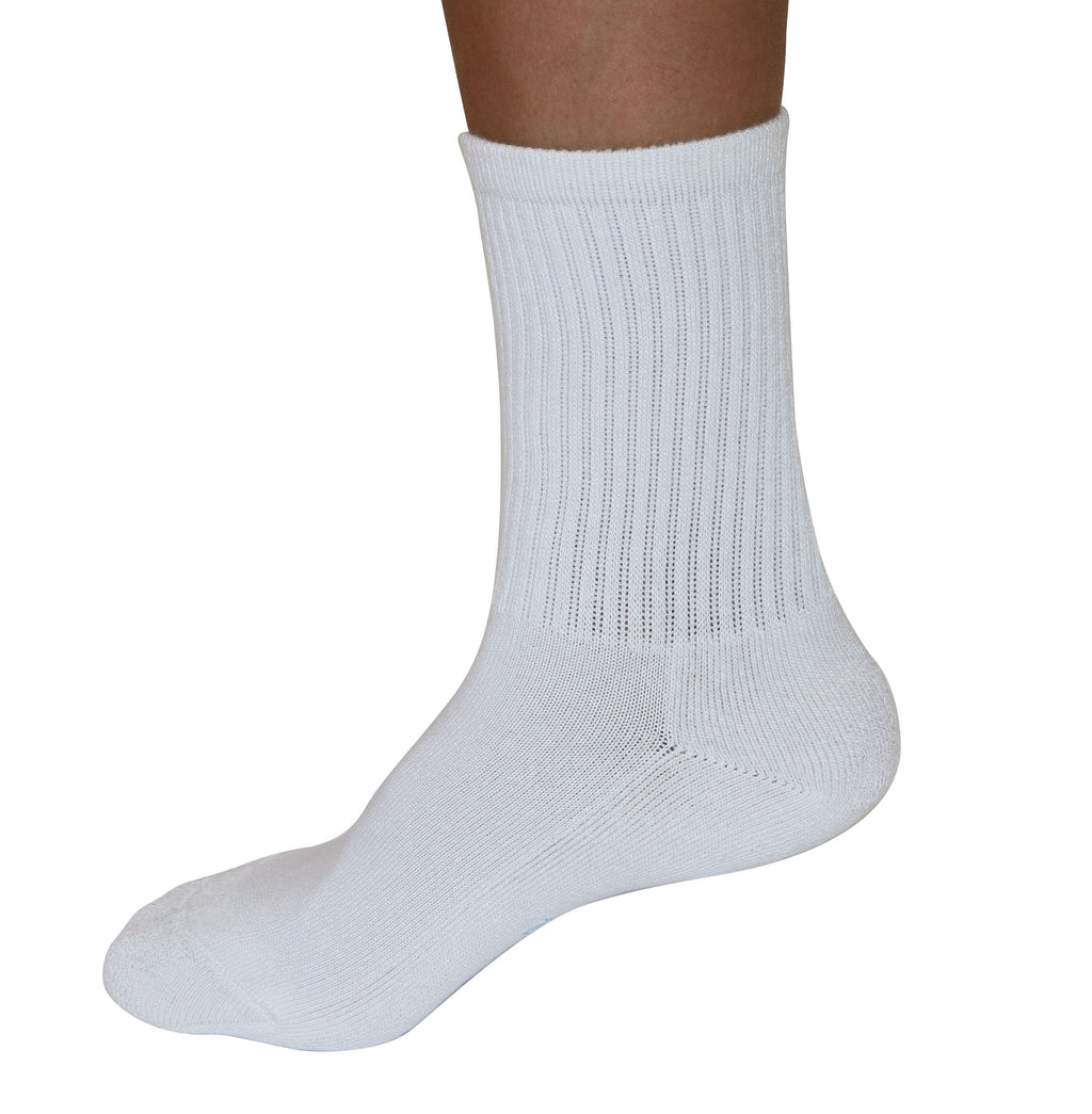Spun Bamboo 3/4 Crew Athletic Bamboo Viscose Socks — detail close-up