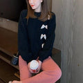 Black Sweet Bow Sweater