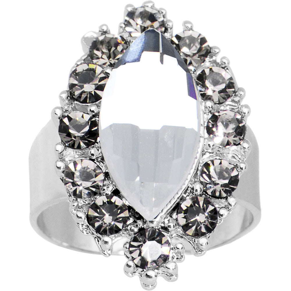 BodyCandy Romantic Marquise Adjustable Ring — main product shot