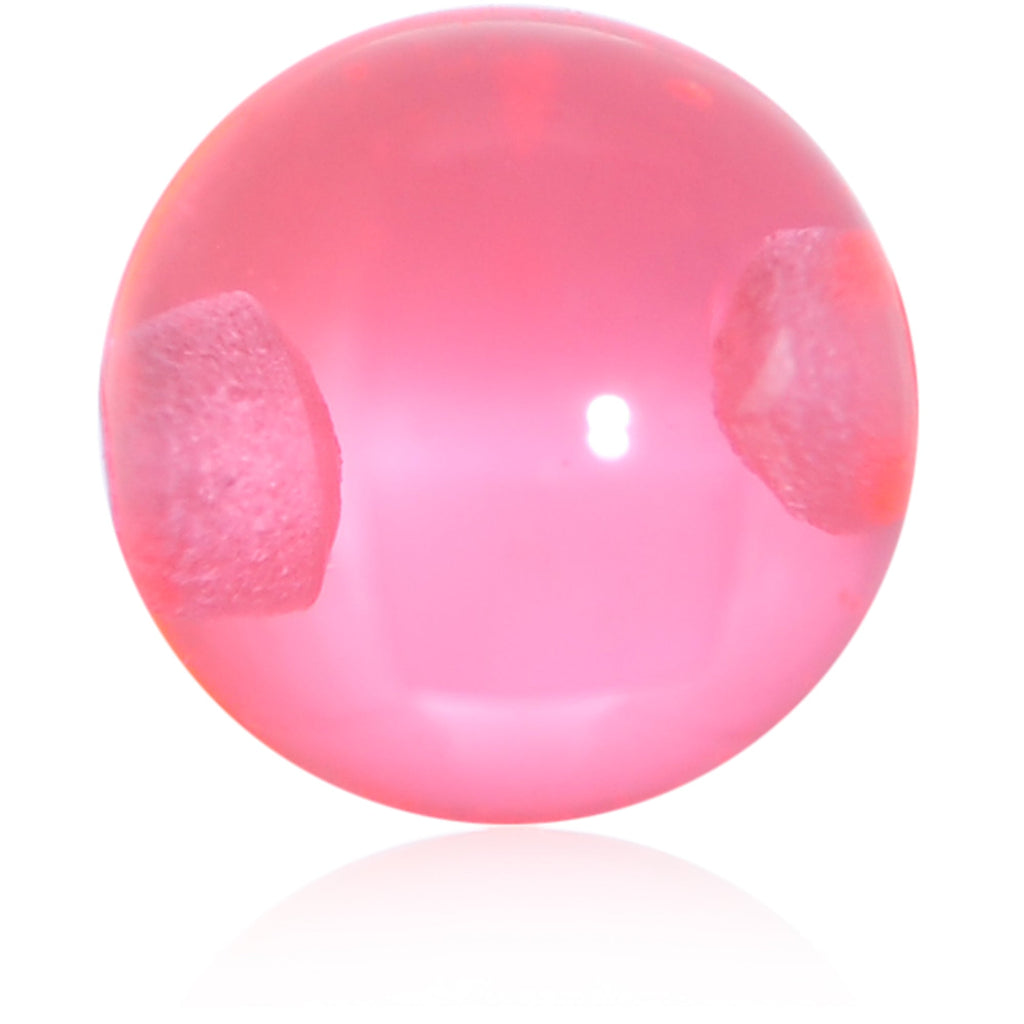 BodyCandy 4mm Pink Acrylic Captive Bead Ring Replacement Ball — detail close-up