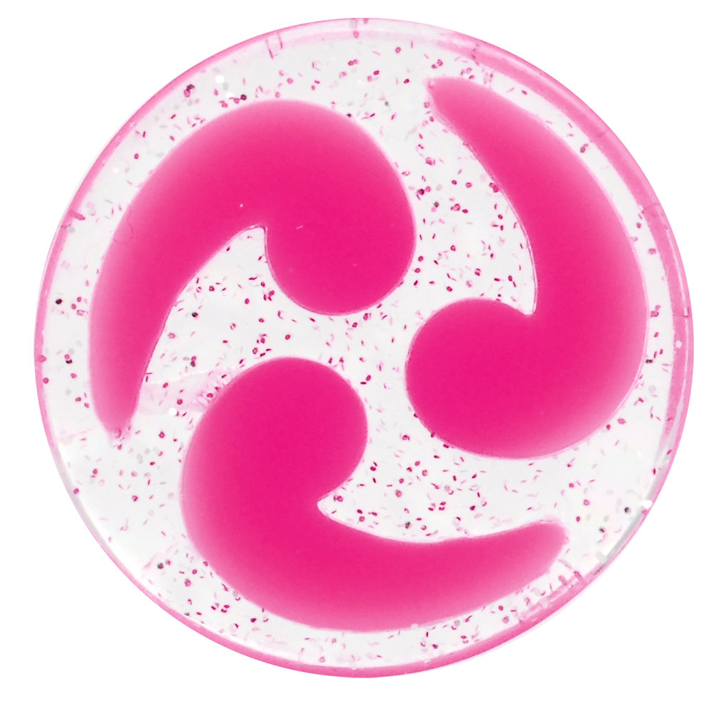 BodyCandy 20mm Pink Quotation Symbol Saddle Plug — detail close-up