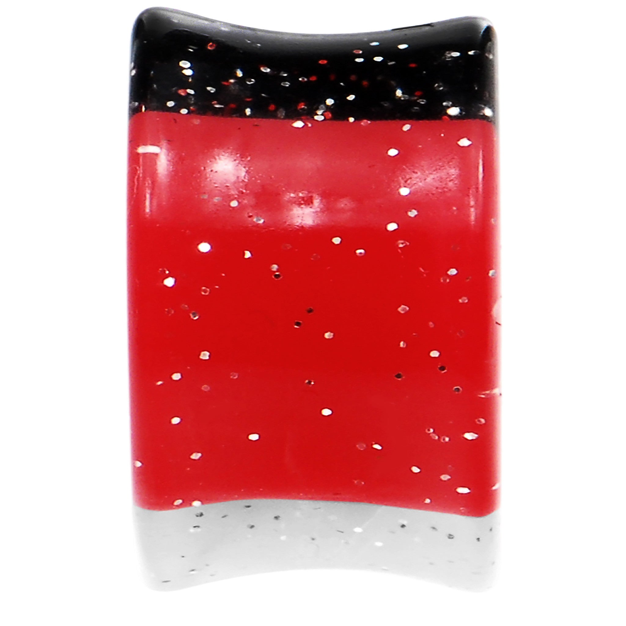BodyCandy 5/8 Black Red White Quotation Symbol Saddle Plug — lifestyle context