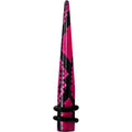 BodyCandy 2G Pink Snake Skin Acrylic Taper — main product shot