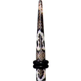 6G Blushing Snake Skin Acrylic Taper