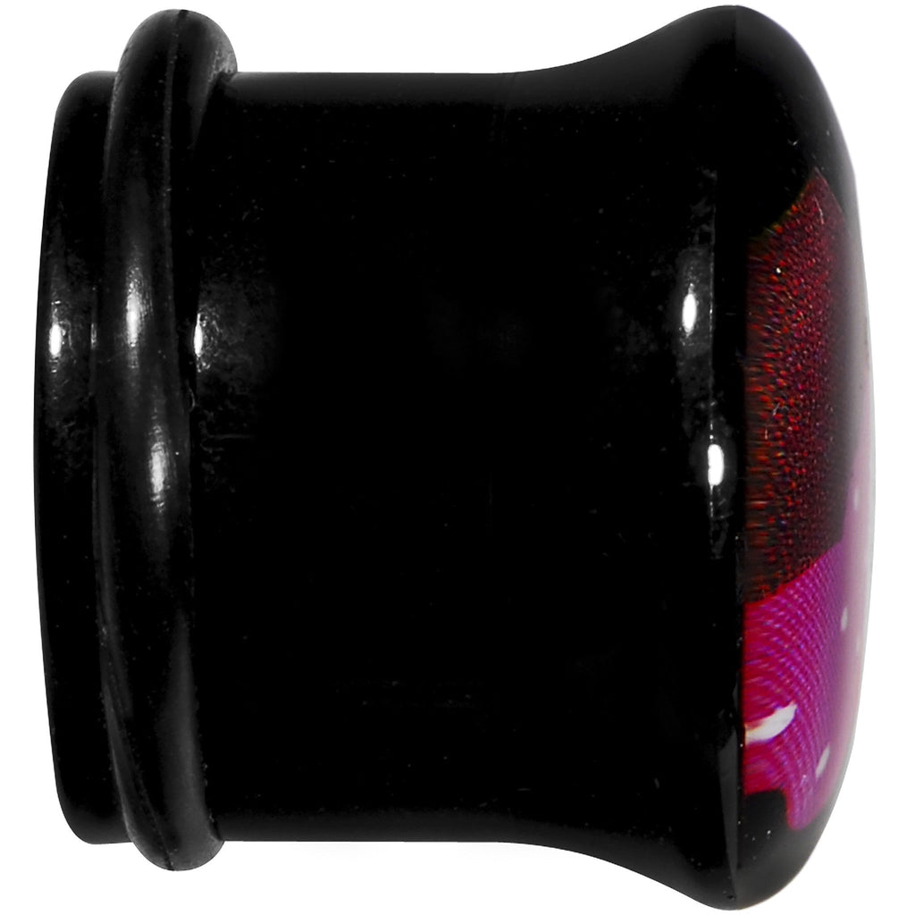 BodyCandy 9/16 Acrylic Single Flare Cherry Cupcake Plug — lifestyle context