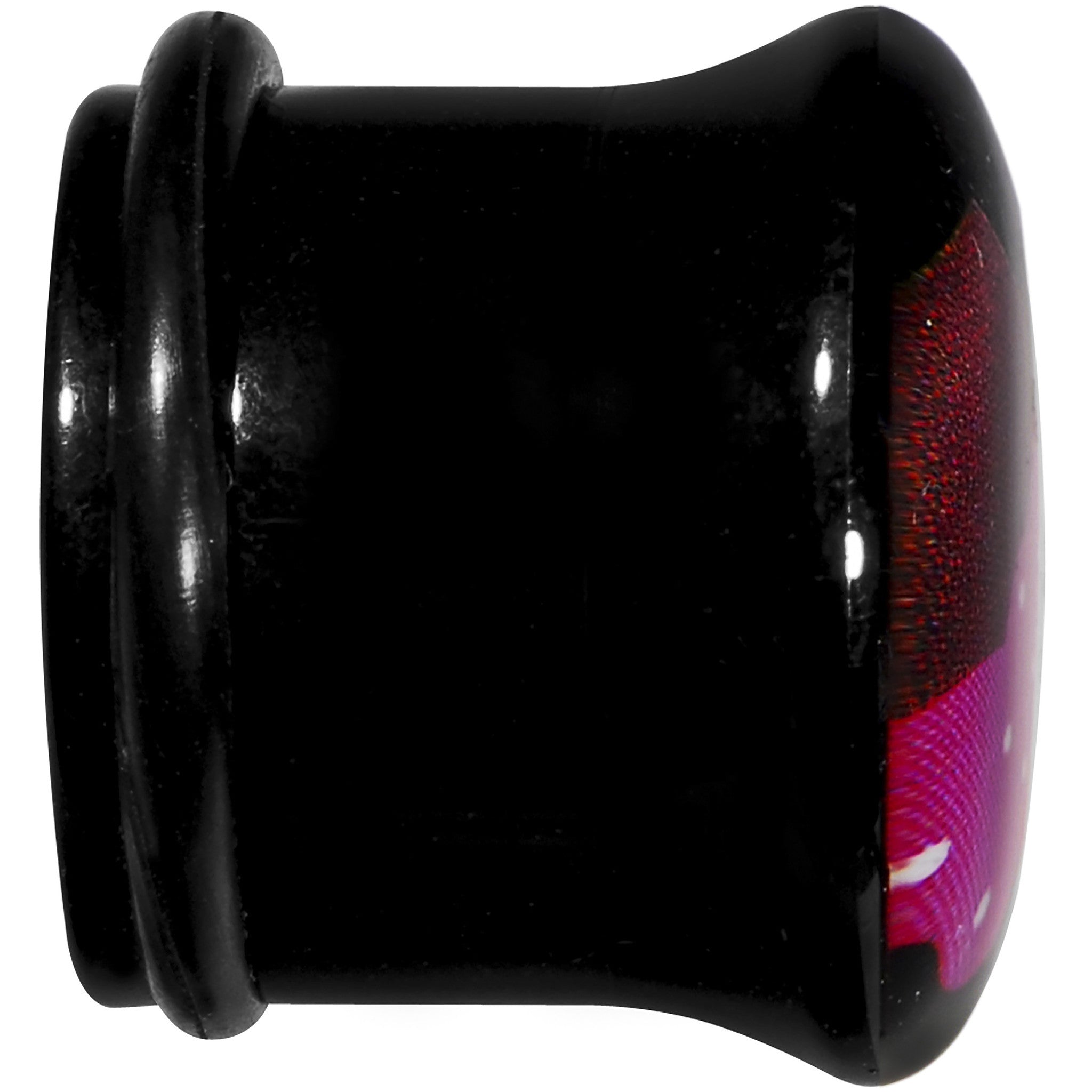 BodyCandy 9/16 Acrylic Single Flare Cherry Cupcake Plug — lifestyle context
