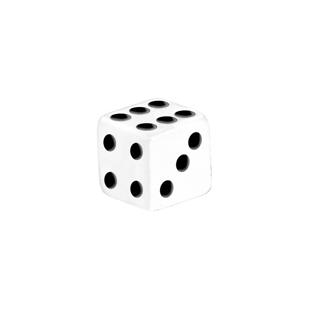 BodyCandy 5mm White Black Dice Replacement Ball — main product shot