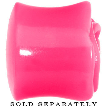 BodyCandy 20mm Pink Rose Flower Acrylic Saddle Plug — lifestyle context