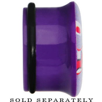 BodyCandy 18mm Purple Acrylic Monster Mouth Plug — lifestyle context